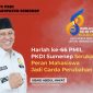 Ketua DPC PKDI Sumenep, Ubaid Abdul Hayat, menyampaikan ucapan selamat Harlah ke-66 PMII dengan mengusung semangat “Aksi Nyata PMII untuk Indonesia”.