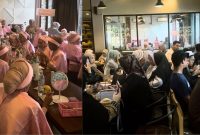 Keterangan Foto: Suasana ramai pengunjung di Cafe dan Resto Lotus Sumenep, terlihat berbagai komunitas dan keluarga menikmati hidangan serta berkumpul dalam suasana hangat dari siang hingga malam hari.