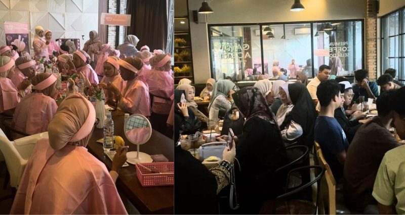 Keterangan Foto: Suasana ramai pengunjung di Cafe dan Resto Lotus Sumenep, terlihat berbagai komunitas dan keluarga menikmati hidangan serta berkumpul dalam suasana hangat dari siang hingga malam hari.