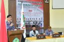 Sekda Kabupaten Sumenep, Agus Dwi Saputra, saat memberikan sambutan pada Konkerkab I Persatuan Guru Republik Indonesia Sumenep 2026.