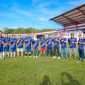 Tim Sepakbola RSUD vs BPRS di Stadion A. Yani Sumenep, dalam laga sparing Hari Buruh 2026 yang menjadi ajang konsolidasi dan silaturahmi