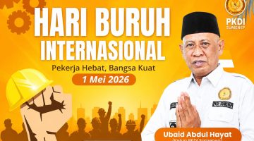Hari Buruh 2026, Ketua PKDI Sumenep H. Ubaid Abdul Hayat Ajak Pekerja Perkuat Peran Bangun Bangsa