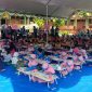 Ratusan siswa TK antusias mengikuti lomba mewarnai dalam semarak Hari Pendidikan Nasional 2026 di SDN Barkot 3.
