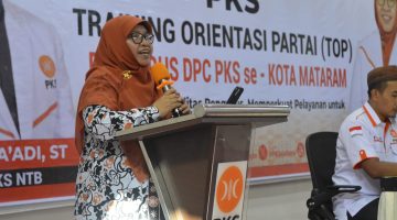Ratusan Pengurus DPC PKS Kota Mataram Ikuti Training Orientasi Partai
