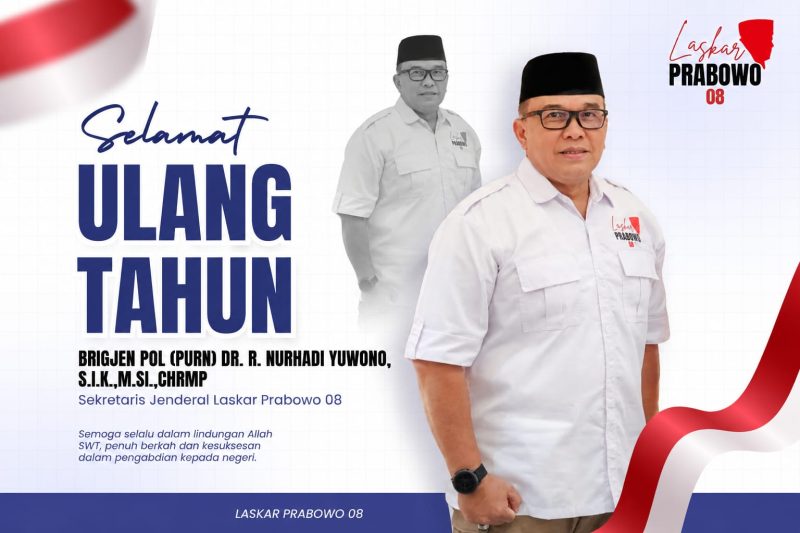 Ultah Sekjen Laskar Prabowo 08 dipenuhi doa, harapan, dan semangat pengabdian untuk organisasi.