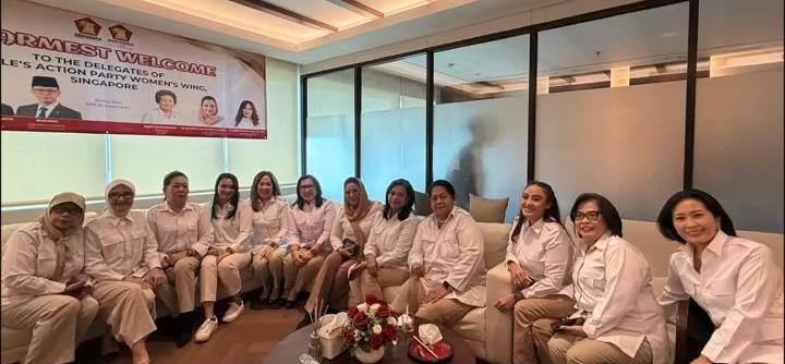 Ket foto: Pertemuan hangat antara kader perempuan Partai Gerindra dan delegasi Women’s Wing People’s Action Party Singapura menjadi simbol penguatan diplomasi perempuan dan kebangsaan di Jakarta.