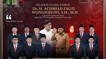 Fraksi PDI Perjuangan DPRD Sumenep Ucapkan Selamat Ultah Bupati Fauzi, H. Hosnan Apresiasi Kepemimpinan yang Amanah
