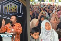 Founder BIP Foundation, Ali Zainal Abidin, saat menyampaikan pesan spiritual di hadapan ratusan jamaah dalam peresmian Istana Tahfidz Alquran di Cirebon beberapa hari yang lalu.