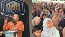 Founder BIP Foundation, Ali Zainal Abidin, saat menyampaikan pesan spiritual di hadapan ratusan jamaah dalam peresmian Istana Tahfidz Alquran di Cirebon beberapa hari yang lalu.