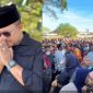 Founder BIP Ali Zainal Abidin saat berziarah ke makam almarhumah ibunda Ainun, di tengah ribuan warga yang memadati area pemakaman. Suasana haru menyelimuti momen tersebut ketika santunan kembali mengalir dan disambut antusias masyarakat dari berbagai wilayah.