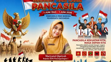 Hari Lahir Pancasila 2026, Kepsek SDN Pasongsongan I Kabupaten Sumenep Ajak Siswa Jadi Generasi Berkarakter Pancasila