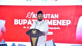 Bupati Sumenep, Achmad Fauzi Wongsojudo, menghadiri dan memimpin Doa untuk Sang Proklamator di Pendopo Agung Keraton Sumenep. Kegiatan yang diikuti 2.050 peserta tersebut menjadi pembuka rangkaian Bulan Bung Karno 2026 sekaligus momentum meneguhkan semangat nasionalisme, persatuan, dan nilai-nilai Pancasila.
