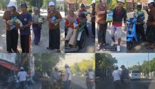 Pimpinan Redaksi Detikzone.id turun langsung membagikan bantuan dalam gerakan berbagi setiap hari di Sumenep.