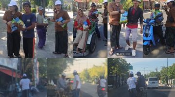 Pimpinan Redaksi Detikzone.id turun langsung membagikan bantuan dalam gerakan berbagi setiap hari di Sumenep.