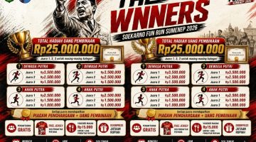 Lari, Sehat, dan Berhadiah! Soekarno Fun Run 2026 Jadi Event Paling Ditunggu di Sumenep