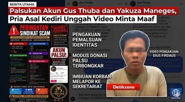 Palsukan Akun Den Gus Thuba dan Yakuza Maneges Untuk Penipuan, Pria Asal Tangerang Banten Minta Maaf Ketakutan