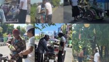 Pimpinan Redaksi Detikzone.id saat turun langsung membagikan paket sembako dalam program “Berbagi Setiap Hari” di Kabupaten Sumenep.