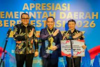 Pemerintah Kota Probolinggo menerima penghargaan sebagai peringkat ketiga nasional dalam kategori Pengendalian Inflasi Terbaik Tahun 2026. Prestasi tersebut disertai pemberian insentif sebesar Rp1 miliar sebagai bentuk apresiasi atas keberhasilan menjaga stabilitas harga dan daya beli masyarakat.
