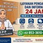 Pamflet layanan pengaduan RSUD dr. H. Moh Anwar Sumenep melalui Instalasi Peduli Pelanggan (IPP), sebagai ruang resmi masyarakat menyampaikan keluhan dan aspirasi secara cepat, terbuka, dan aktif 24 jam penuh.