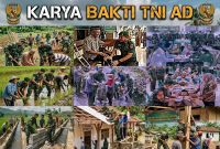Karya Bakti TNI AD Skala Besar Tahun 2026 yang akan digelar di empat kabupaten di Pulau Madura, yakni Bangkalan, Sampang, Pamekasan, dan Sumenep, mulai 1 Juli hingga 31 Agustus 2026. Program unggulan TNI AD tersebut meliputi kegiatan penghijauan, pembangunan infrastruktur, rehabilitasi rumah tidak layak huni, pelayanan kesehatan gratis, khitan massal, operasi katarak, serta berbagai bakti sosial untuk masyarakat