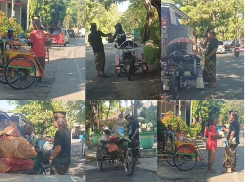 Momen kebersamaan yang menyentuh, ketika bantuan sederhana menjadi penguat di tengah kerasnya kehidupan penerima manfaat.