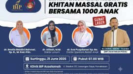 BIP siapkan pelaksanaan Khitan Gratis 1.000 Anak sebagai wujud gerakan kemanusiaan di tengah masyarakat.