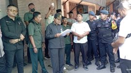 Proses eksekusi objek sengketa di Sumenep berlangsung aman dan kondusif dengan pengawalan aparat kepolisian, TNI, serta unsur terkait lainnya.