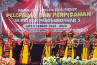 Pelepasan siswa kelas VI SDN Pasongsongan 1 jadi panggung ekspresi dan unjuk bakat siswa, mulai dari Tari Topeng Dalang, drama musikalisasi, hingga penampilan gamelan.