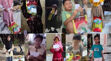Penyaluran sembako dan uang tunai oleh Detikzone.id kepada anak yatim di pelosok desa Sumenep berlangsung penuh haru.