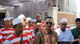 Founder BIP Foundation, H. Ali Zainal Abidin, menyampaikan pesan kemanusiaan kepada para wartawan agar turut menjadi agen kebaikan dengan membantu mendata anak yatim dan kaum dhuafa yang membutuhkan bantuan.