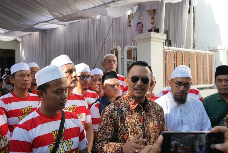 Founder BIP Foundation, H. Ali Zainal Abidin, menyampaikan pesan kemanusiaan kepada para wartawan agar turut menjadi agen kebaikan dengan membantu mendata anak yatim dan kaum dhuafa yang membutuhkan bantuan.
