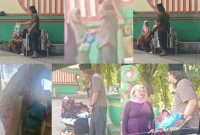 Dokumentasi kegiatan Program Berbagi Setiap Hari Detikzone.id di kawasan Taman Bunga Sumenep.
