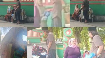 Dokumentasi kegiatan Program Berbagi Setiap Hari Detikzone.id di kawasan Taman Bunga Sumenep.