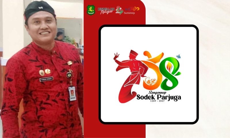 Peluncuran Logo Hari Jadi Kabupaten Sumenep ke-758 di Pendopo Agung Keraton Sumenep. Logo mengangkat unsur Tari Sintong, keris, batik, dan migas sebagai representasi identitas daerah.