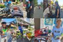 Abang becak di Sumenep tersenyum haru saat mendapatkan bantuan dari Program Berbagi Setiap Hari Detikzone.id, di tengah kondisi pendapatan yang tidak menentu setiap harinya.