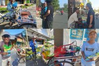 Abang becak di Sumenep tersenyum haru saat mendapatkan bantuan dari Program Berbagi Setiap Hari Detikzone.id, di tengah kondisi pendapatan yang tidak menentu setiap harinya.