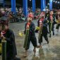 Puluhan siswa-siswi SDN Pasongsongan I menunjukkan kemampuan terbaiknya saat membawakan Tari Tongtong 