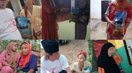 Penyaluran bantuan kepada warga kurang mampu dalam rangka Hari Ke-24 Program Berbagi Setiap Hari Detikzone.id di Kabupaten Sumenep