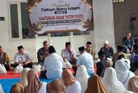 Sebanyak 600 anak yatim dan dhuafa mengikuti Sholawat Akbar dan santunan yang digelar CV Ayunda Permata Sejahtera pada peringatan 10 Muharram 1448 Hijriah.
