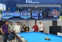 Suasana soft opening HM Cafe & Billiard di samping Hotel Kangean Sumenep, Jumat (26/6/2026), yang dihadiri unsur Pemerintah Kabupaten Sumenep, tokoh masyarakat, wartawan, dan komunitas biliar. HM Cafe & Billiard hadir dengan konsep memadukan olahraga, kuliner, dan ruang berkumpul yang nyaman.