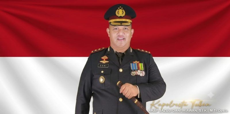 AKBP Jazuli Dani Iriawan, S.I.K., M.Tr.Opsla resmi dipercaya menjabat Kapolresta Tuban usai mutasi besar di jajaran Polda Jawa Timur. Kepemimpinannya diharapkan mampu memperkuat pelayanan kepolisian, menjaga kondusivitas kamtibmas, dan menghadirkan penegakan hukum yang profesional, humanis, serta berintegritas.