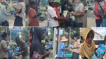 Hari ke-27 Program Berbagi Setiap Hari, Detikzone.id Lanjutkan Dakwah Kemanusiaan, Rangkul Pekerja Rentan di Jalanan Kota Keris Sumenep