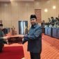 Suasana penandatanganan naskah persetujuan bersama Raperda Pertanggungjawaban Pelaksanaan APBD 2025 oleh Bupati Sumenep Achmad Fauzi Wongsojudo dan pimpinan DPRD Kabupaten Sumenep.
