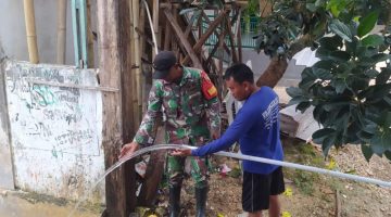 TNI Manunggal Air Bawa Kabar Gembira, Sumber Air Bersih Melimpah Ditemukan di Ponpes Istikmal Sumenep