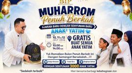 BIP Foundation terus melanjutkan misi kemanusiaan. Sebanyak 3.000 anak yatim di Kabupaten Sumenep akan menerima santunan dan perlengkapan sekolah gratis dalam rangkaian kegiatan Muharram 1448 Hijriah.
