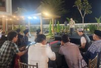 Danrem 084/Bhaskara Jaya, Brigjen TNI Kohir, menyampaikan sambutan saat silaturahmi bersama tokoh agama, anggota DPRD, tokoh masyarakat, tokoh pemuda, kalangan pengusaha, akademisi, dan insan pers di Lobi Hotel MYZE Sumenep, Kamis (2/7/2026).