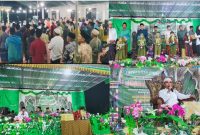 Ket Foto: Ribuan jamaah memadati Pengajian Akbar yang menjadi puncak Haflatul Imtihan LPI Imaduddin di Dusun Sumber Manis, Desa Panaongan, Kecamatan Pasongsongan, Kabupaten Sumenep. KH. Kholil Yasin, M.Pd.I., menyampaikan tausiyah tentang pentingnya membangun generasi berilmu yang berlandaskan adab dan akhlakul karimah.