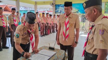 Perkuat Sinergi dengan Pemerintah, Pengurus Mabiran dan Kwarran Sangkapura Kabupaten Gresik Resmi Dilantik