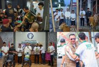 Beberapa dokumentasi penyaluran bantuan Yayasan Bani Insan Peduli (BIP) di Griya Lansia Malang. H. Ali Zainal Abidin menekankan bahwa BIP tidak pernah membatalkan bantuan yang telah direncanakan untuk lembaga tersebut.