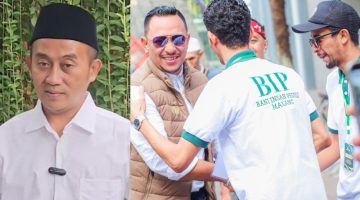 Kiri, Arief Camra; kanan, Founder Yayasan Bani Insan Peduli (BIP), H. Ali Zainal Abidin